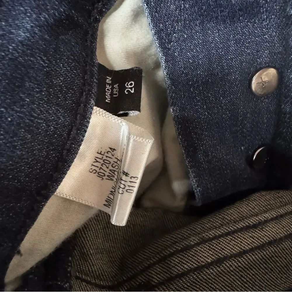 Veronica Beard Debbie 10” skinny jeans size 26 midnight fray & tux - Picture 5 of 5